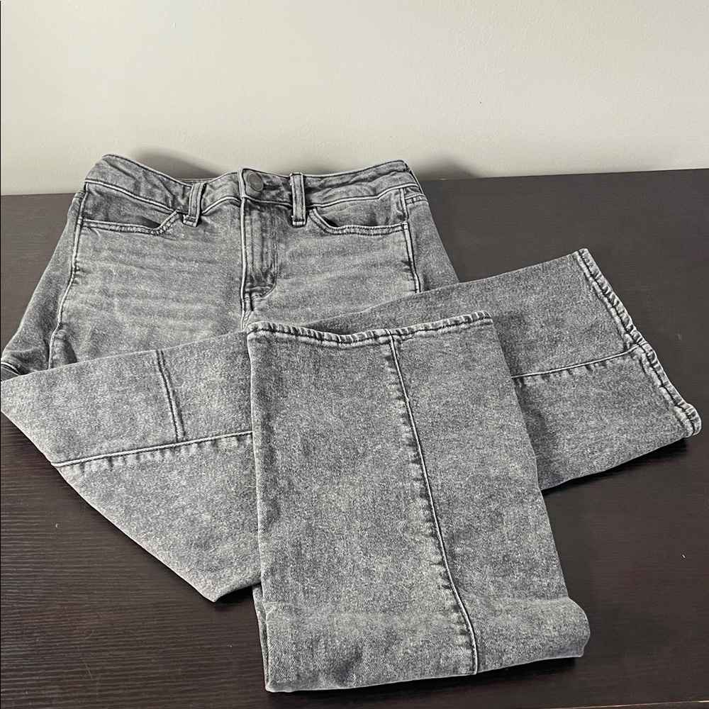 SO Women's Gray Straight Jeans
